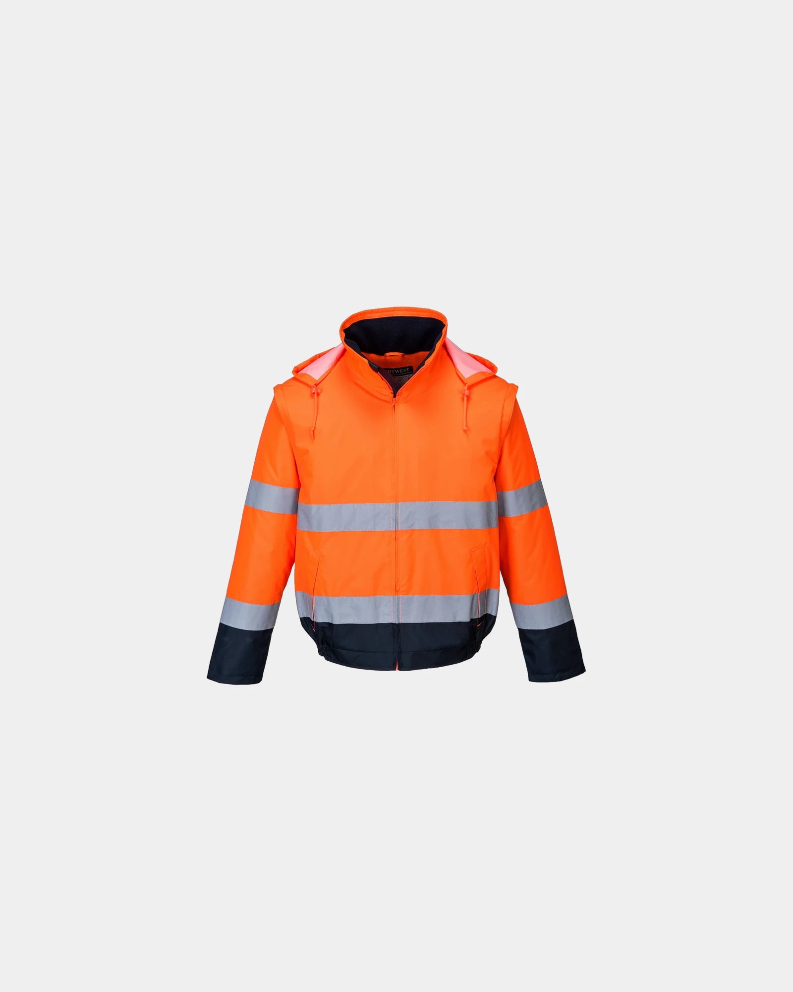 Jas HV 2-in-1 gevoerd met afneembare om te personaliseren - Oranje